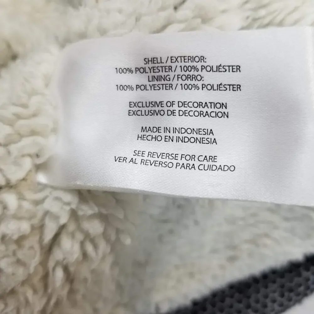Orvis Pullover Sweater Mens Large Gray Sherpa Lined Quarter Zip Fleece Warm Cozy